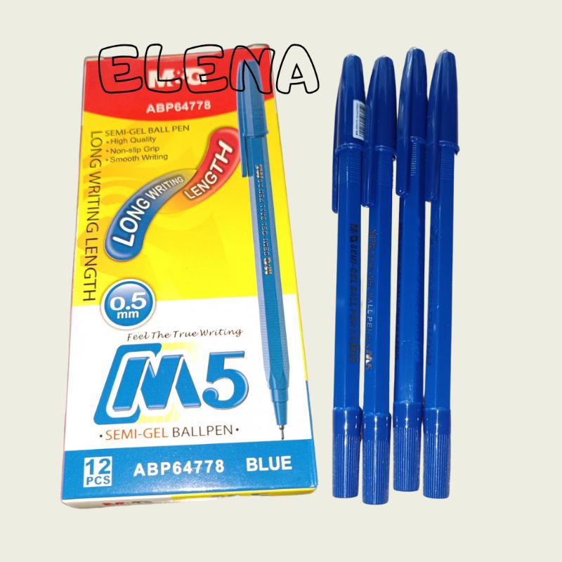 

ballpen semi-gel 0,5mm/pen M&G/M5/pulpen murah meriah(12pcs)
