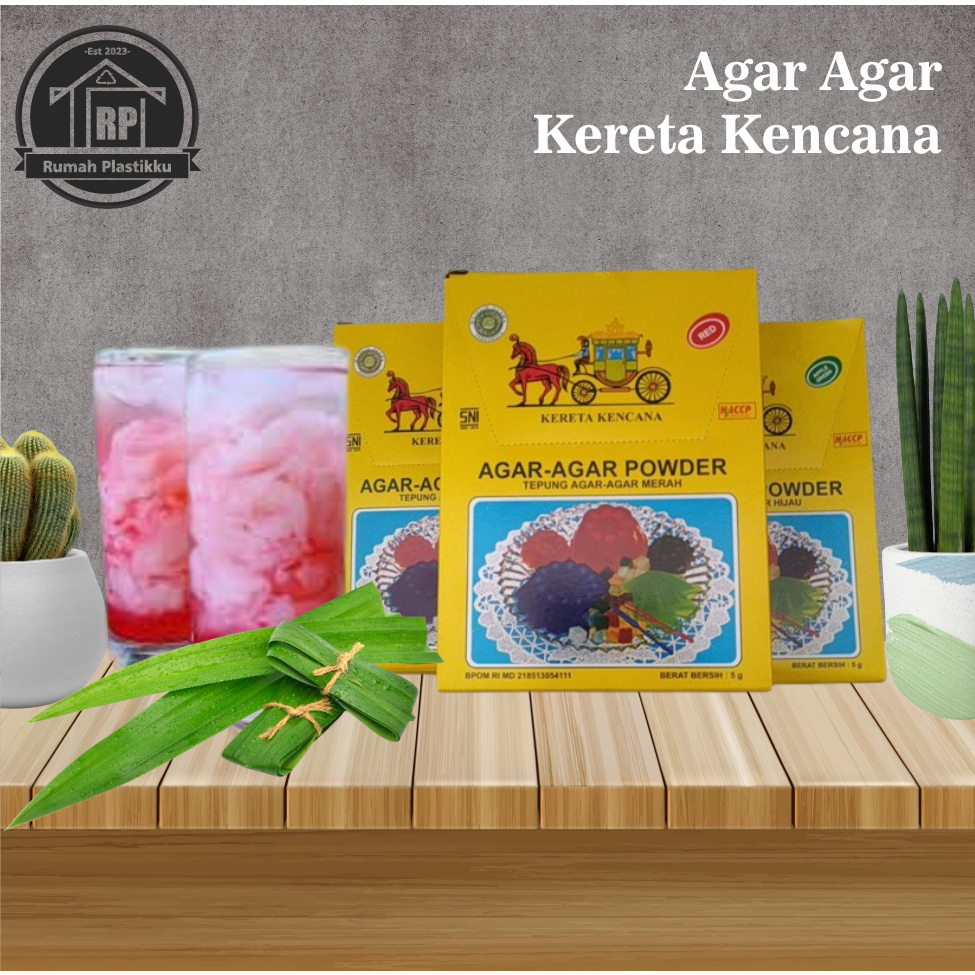 

Agar agar Powder Kereta Kencana / 1 box isi 12 sachet