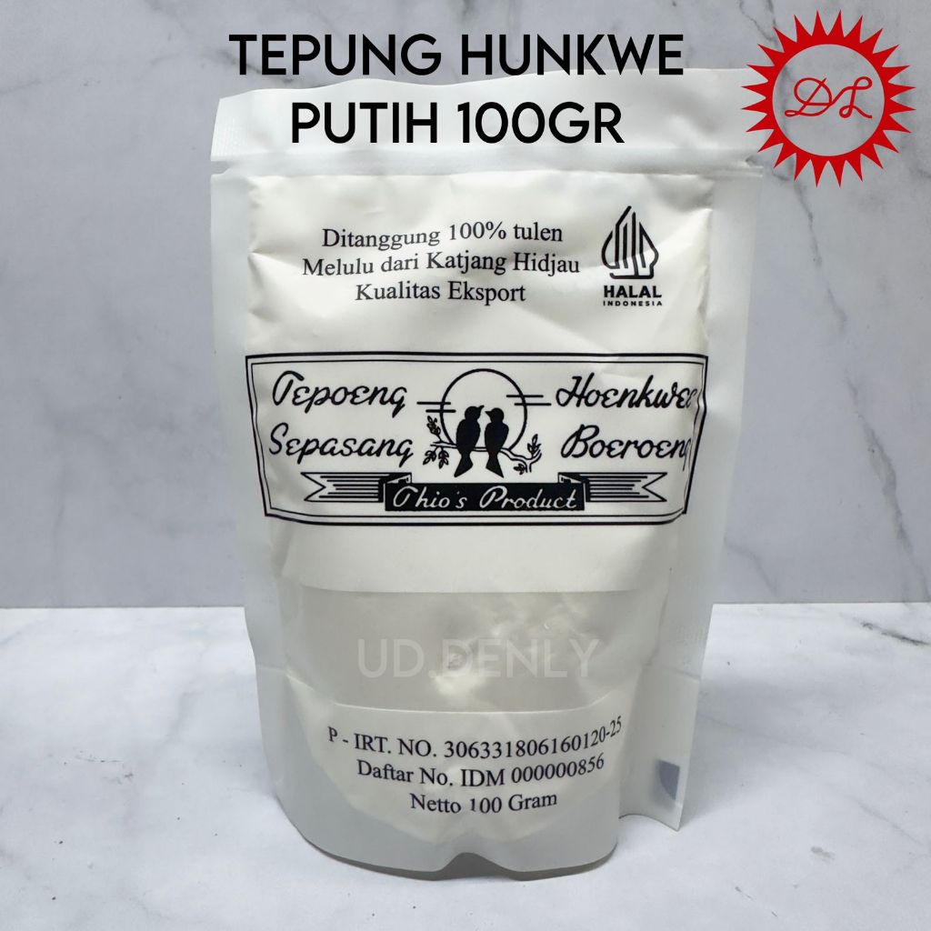 

Tepung Hunkwe Cap Sepasang Burung 100gr