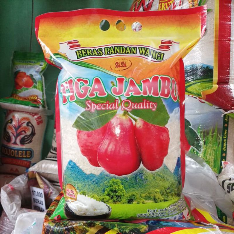 

Beras Tiga Jambu AA khusus 5 KG