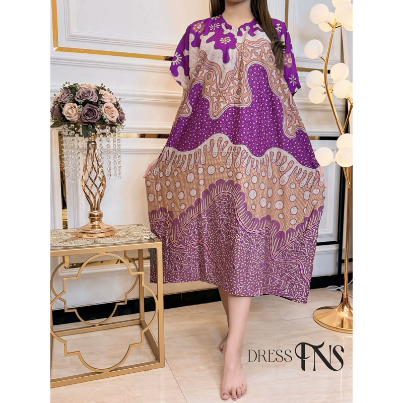 Daster Lowo Asmirandah  bahan Rayon Print Premium Jumbo termurah by Dress Fns