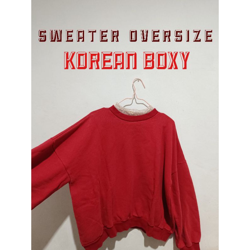 OVERSIZED BOXY SWEATER || preloved