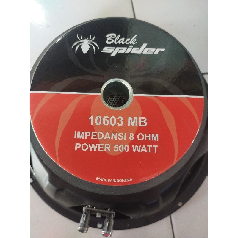 speaker 10inch black spider midle