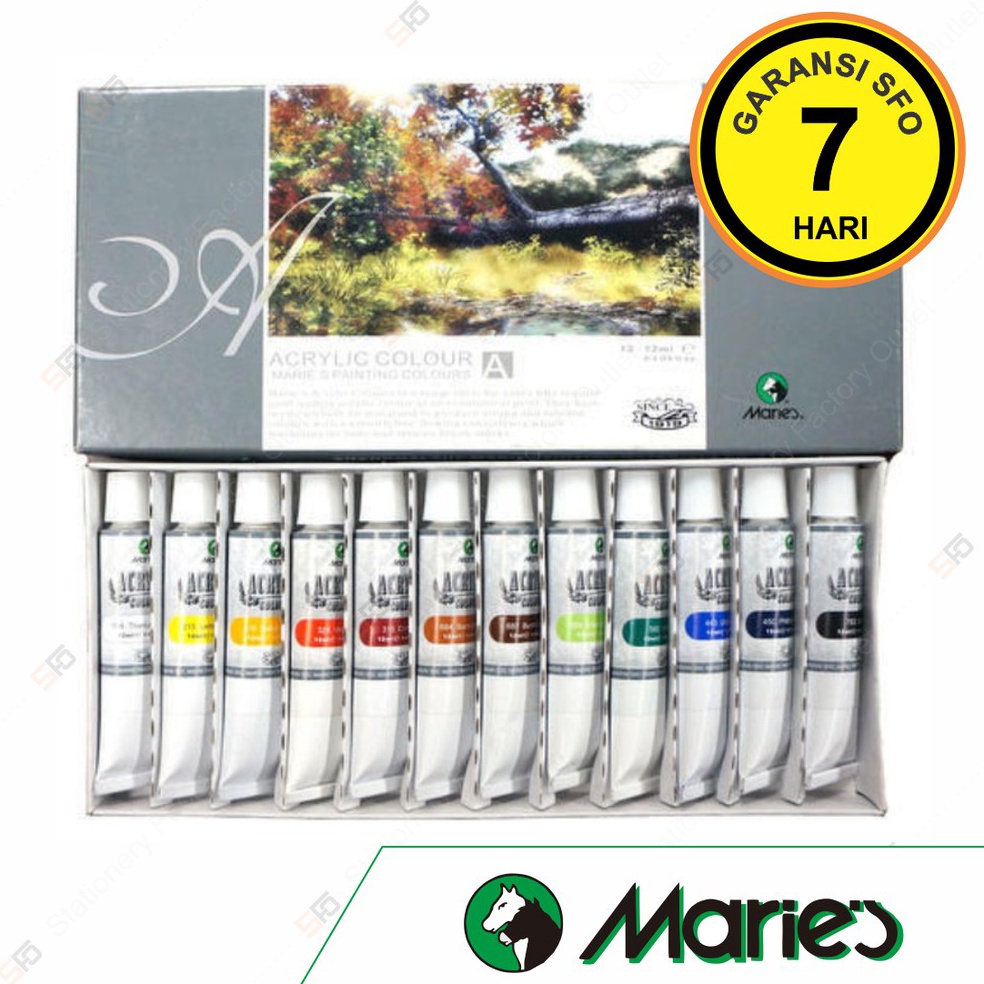 

KODE T2F6 Cat Acrylic Maries isi 12