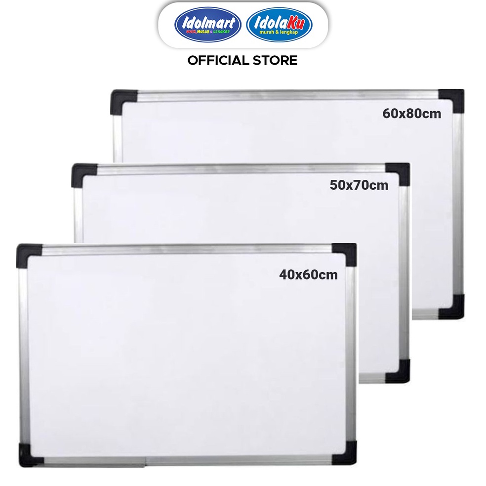 

KODE P6F IDOLMART Whiteboard Papan Tulis Putih Murah