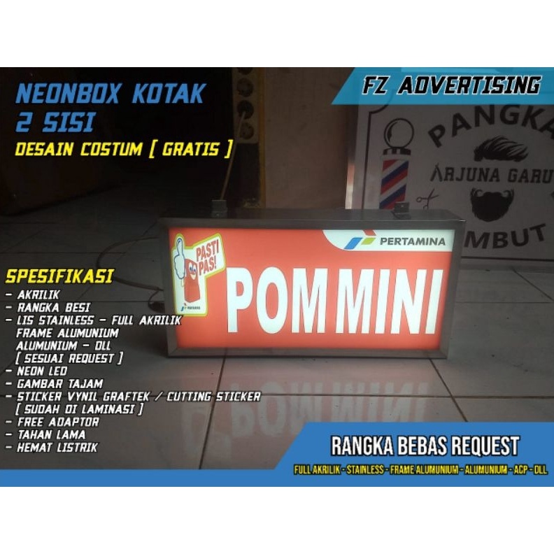 

KODE K6Y8 COD NEON BOX AKRILIK 18CMX42CM 2 SISI