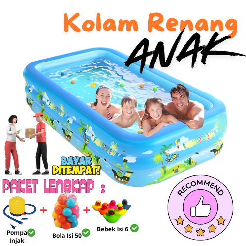 Playground 150cm kolam renang anak kolam renang karet water bentuk bulat atau persegi Swimmming Pool