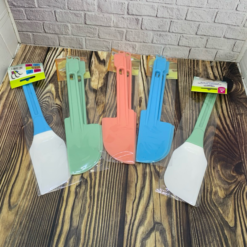 SENDOK SELAI ROTI OLESAN KUE SODET SPATULA HAWAII SOLET PLASTIK ISI 2 / SOLET KH