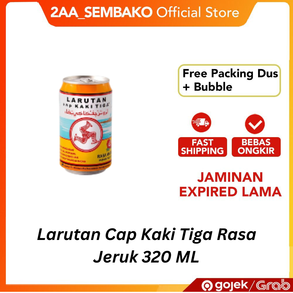 

Larutan Cap Kaki Tiga Rasa Jeruk / Larutan Cap Kaki 3 Rasa Jeruk 320 ML