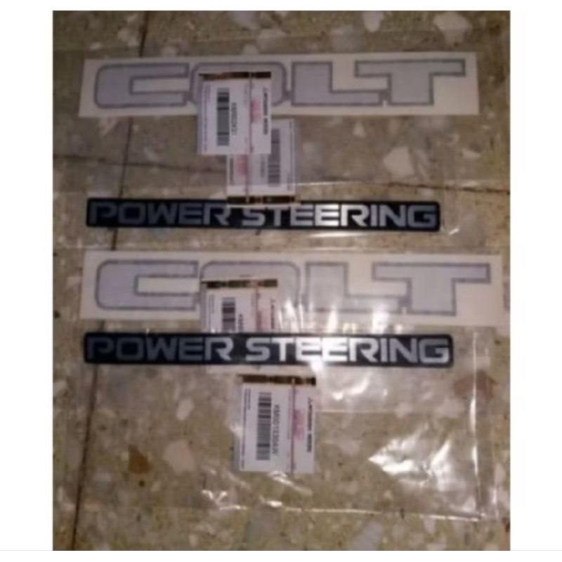 Stiker colt/stiker power steering l300 disel original set