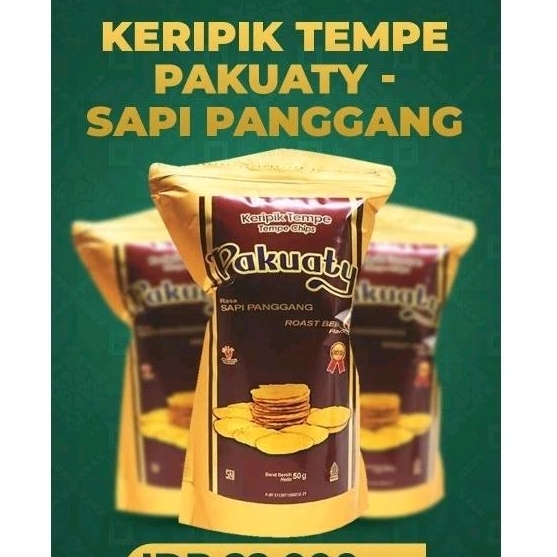 

Pakuaty Keripik Tempe Snack dengan berbagai rasa Pakuaty original balado barbeque keju sapi panggang snack kekinian gurih enak UMKM Indonesia tresnan approved