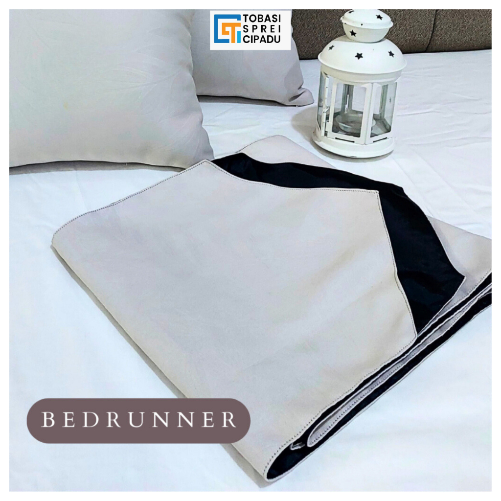 Bed Runner Hotel Bahan Blackout Motif II Selendang Kasur Hotel Mewah Blackout Motif