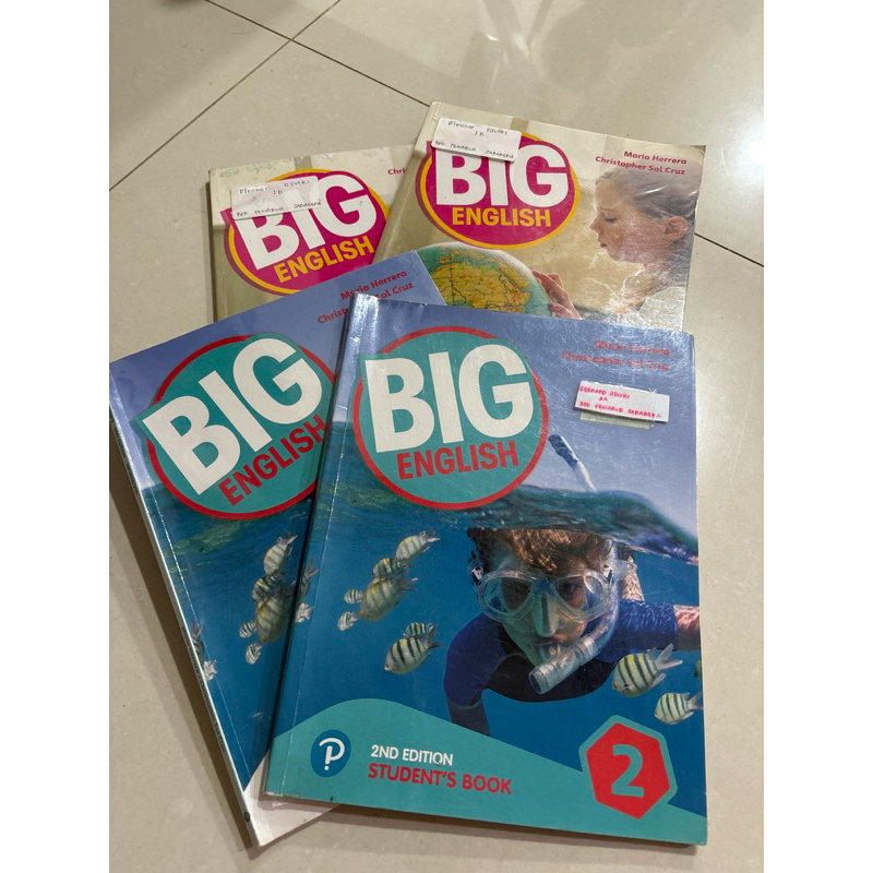 Big English student book 1, 2 and workbook 1,2 second