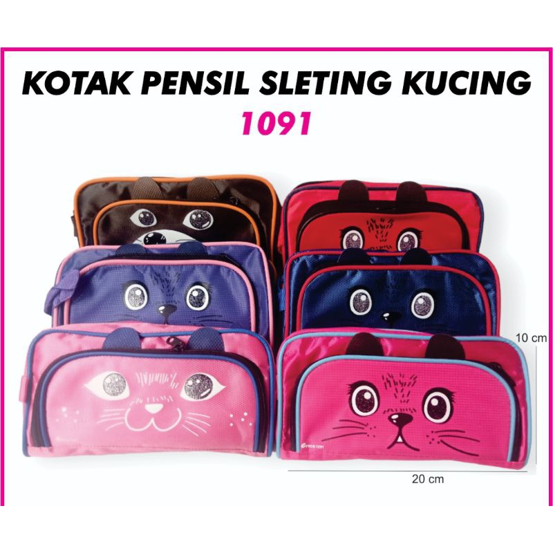 

KOTAK PENSIL SLETING MOTIF KUCING / TEMPAT PENSIL ERICA -1091
