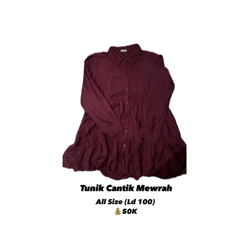Tunik Merah Maroon