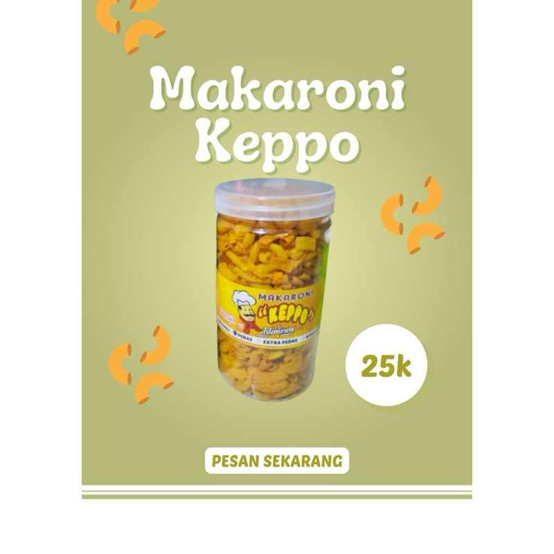

MAKARONI KEPPO 1000ML - RENYAH GURIH NAGIH