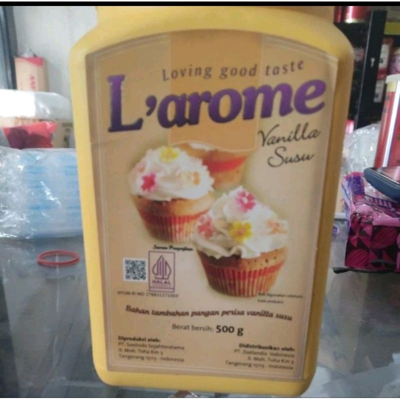 

GROSIR 1 KARTON L'AROME VANILA SUSU 500GR LAROME ISI 4 PCS