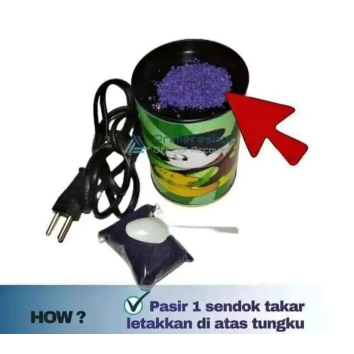 tungku nyamuk elektrik + pasir nyamuk 500 gram