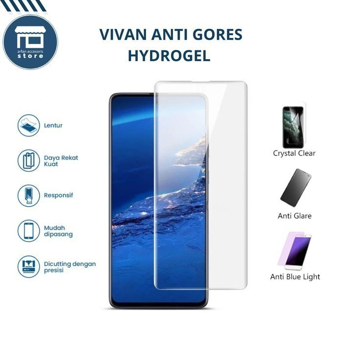 Vivan Hydrogel Vivo 1820 Y91c - AntiGores Terbaik Untuk Smartphone