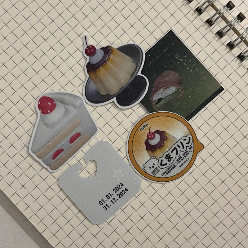 

☆ ready stock ☆ Die cut sticker pack (4pcs)