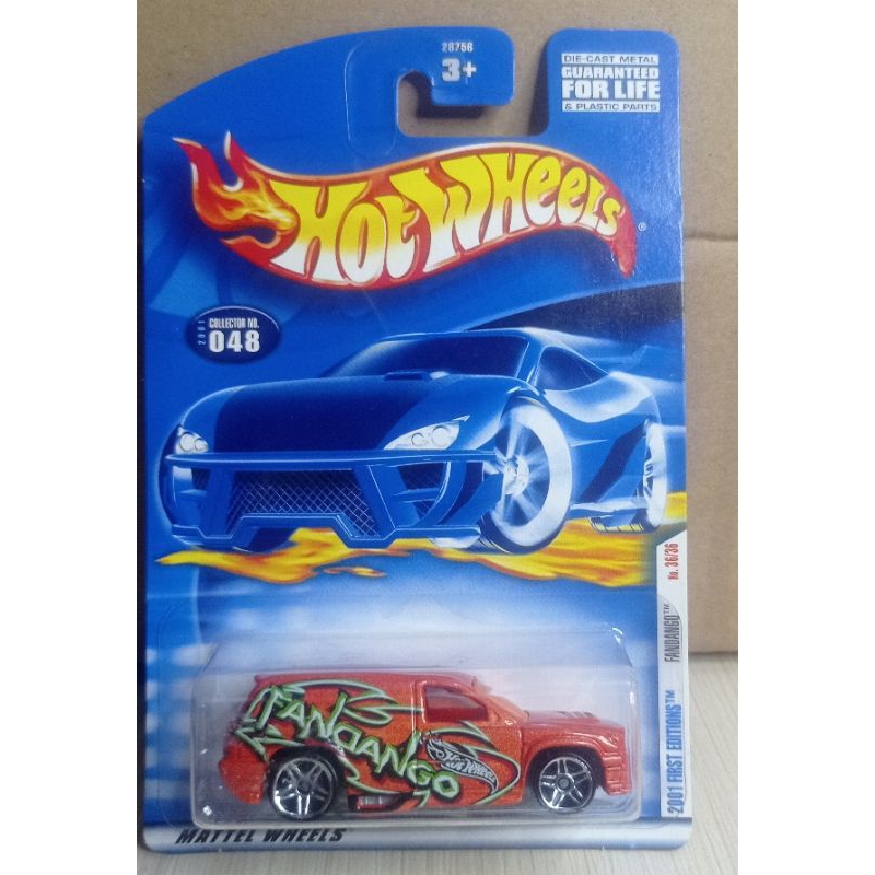 Hotwheels blue card Fandango