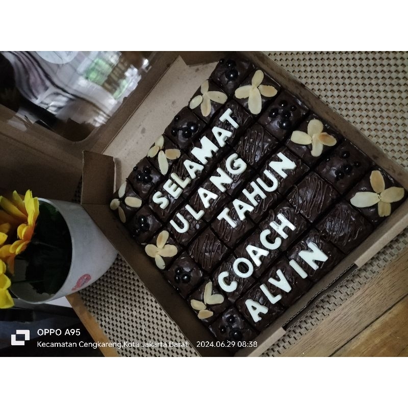 

Brownies panggang fudgy UK 20x20cm