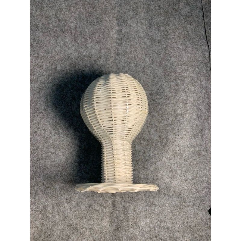 Preloved Display Manekin Kepala Bayi Anak Bahan Rotan