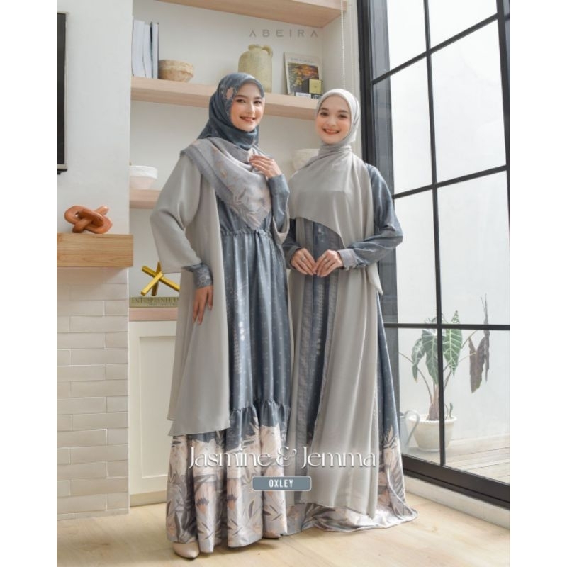 FREE GIFT❗️ ORI SAJEEDA - READY JEMMA ABAYA DRESS BY SAJEEDA ID - DRESS GAMIS MOTIF SYARI SAJEEDA OF