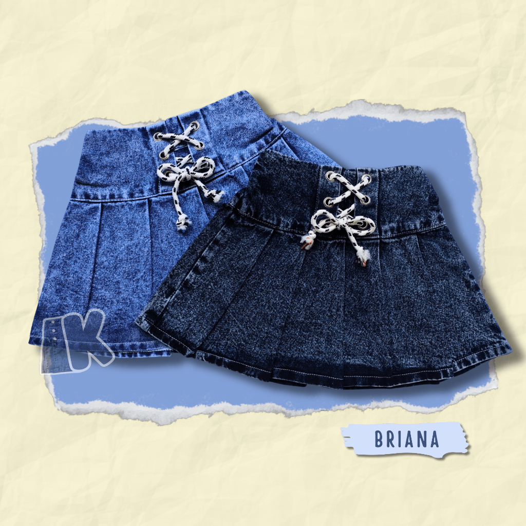Rok Jeans Pendek Anak Perempuan Rok Jeans BRIANA