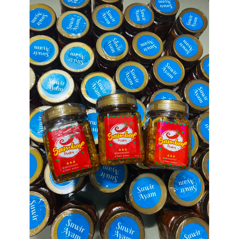 

(PAKET USAHA 5 BOTOL 160gram) sambal ayam suwir