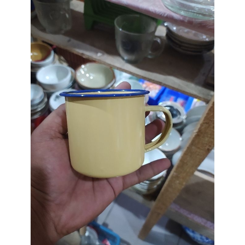 MUG ENAMEL UKURAN 7CM / MUG POLOS