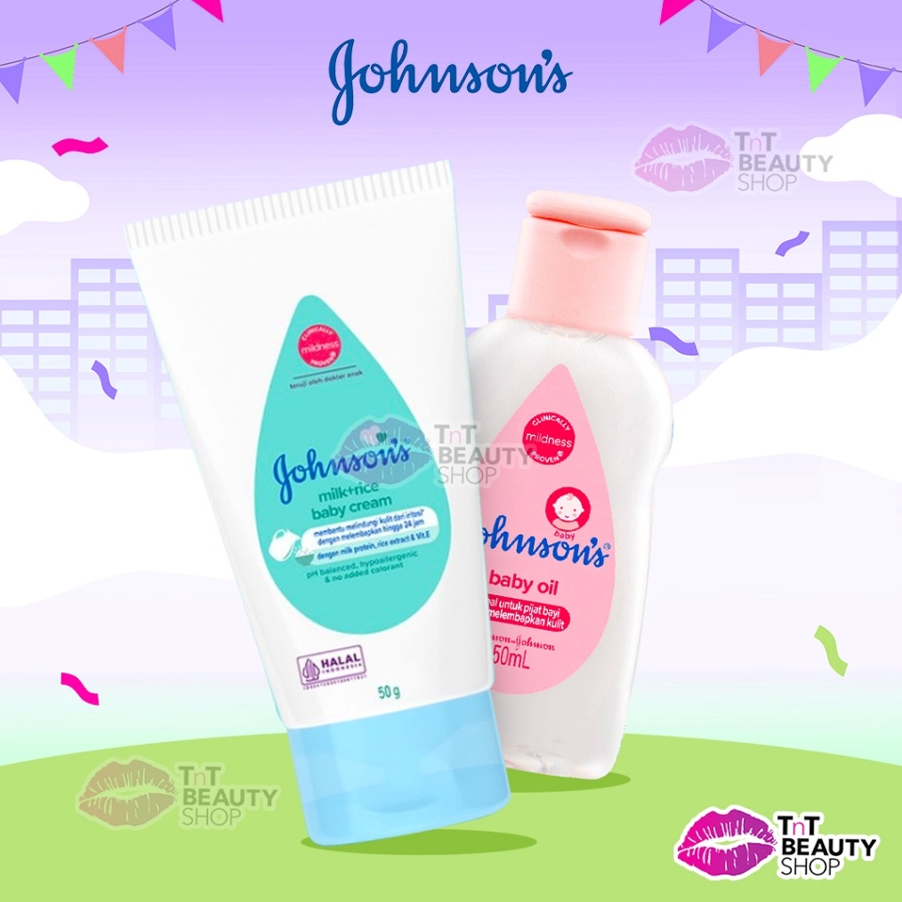 

HOT PROMO JOHNSONS Baby Oil Baby Cream Johnsons Baby Cream Johnsons Baby Oil Johnsons TnT Beauty Shop