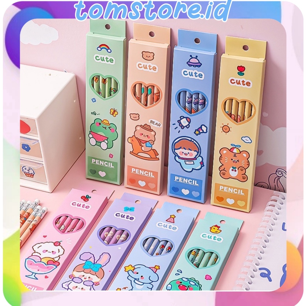 

SENSASIONAL TOMSTOREID PENSIL TULIS HB ANIMAL 1 SET ISI 6 PENSIL HB SEKOLAH MOTIF KARTUN LUCU S85