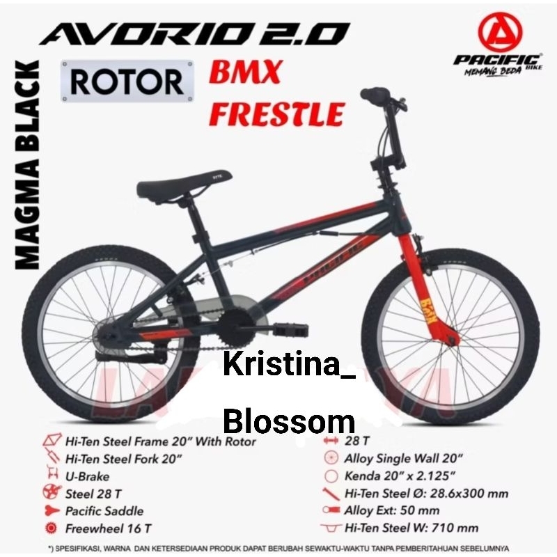 Sepeda BMX 20 inch anak laki Pacific Avorio 2.0 Rotor