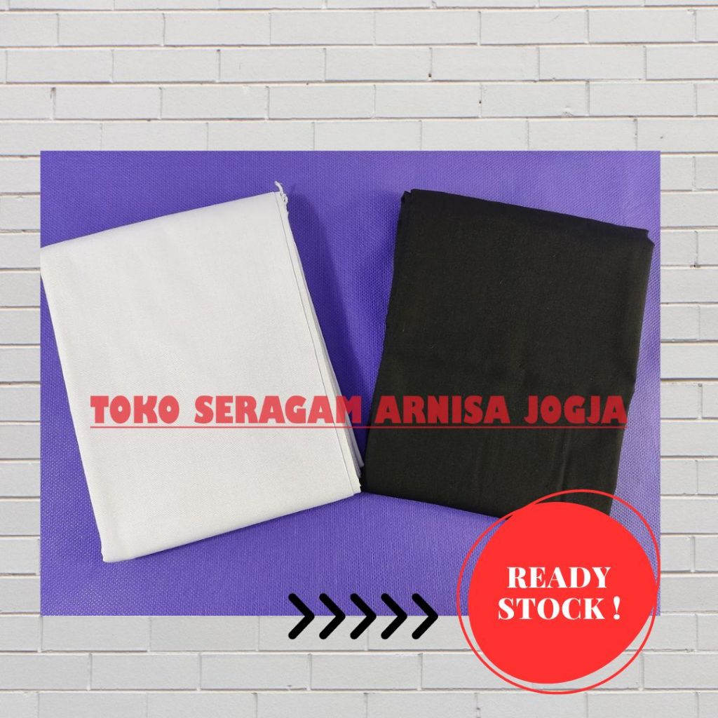 [BISA COD] Kerudung Segi Empat Putih / Hitam // Kerudung Segi Empat Putih Sekolah // Kerudung Segi E