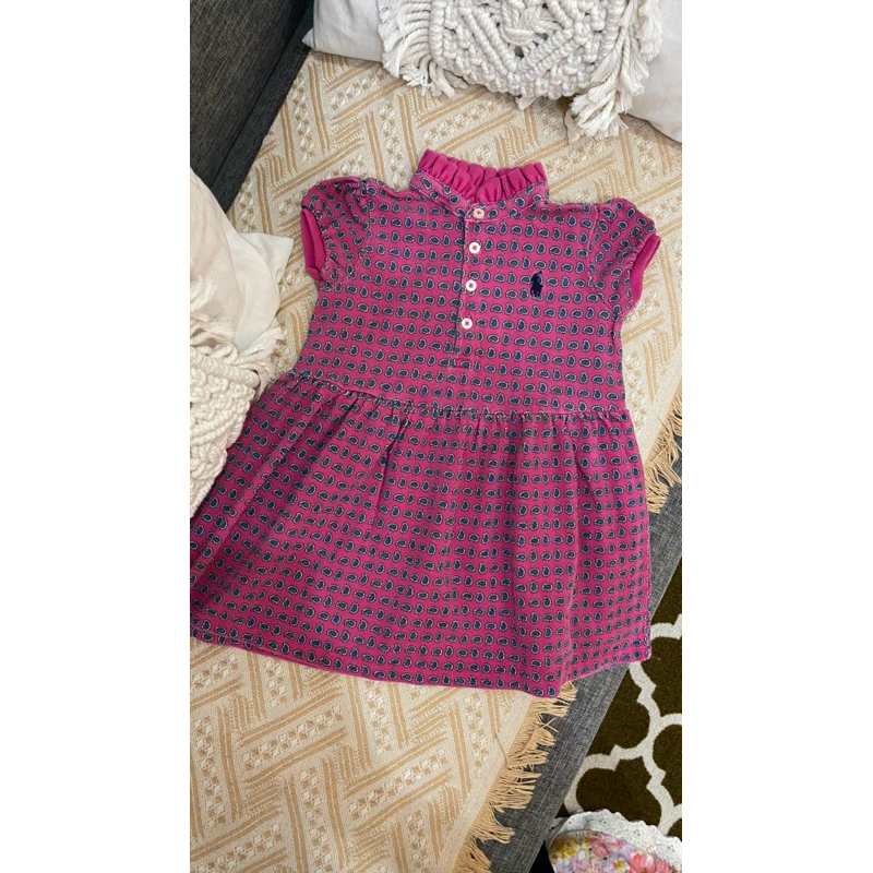 preloved dress ralph lauren polo dress baby size 12m polo dress anak perempuan