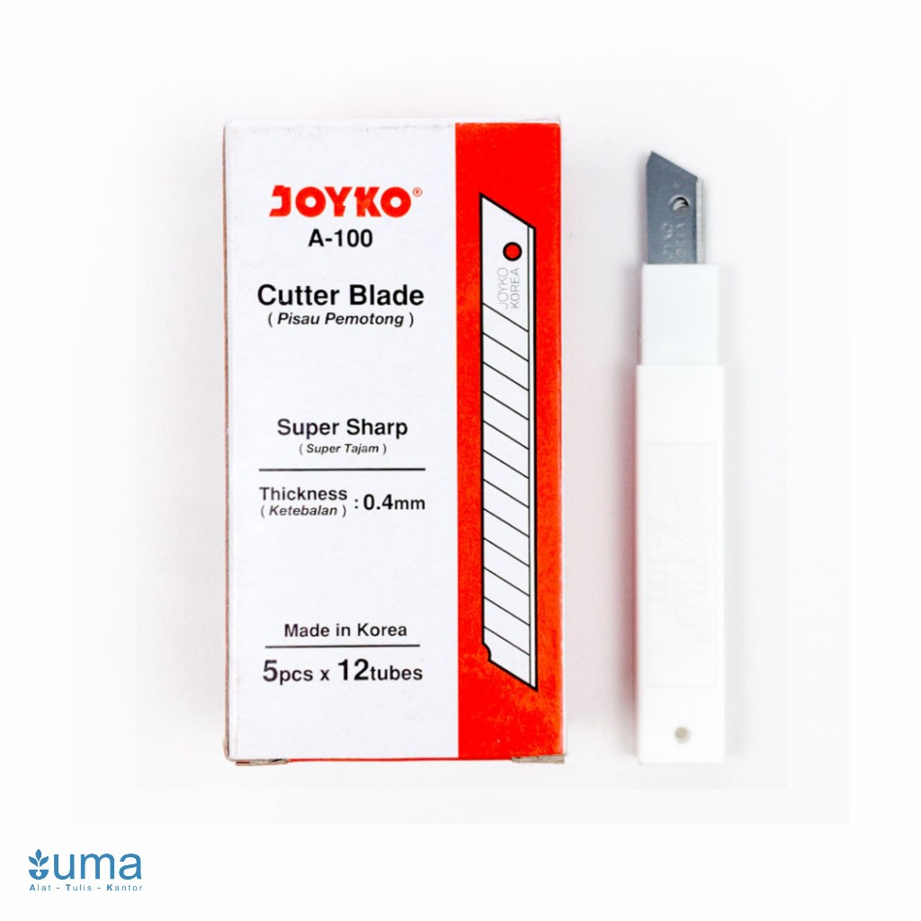 

Refill Joyko L-100 / Spare Blades Kater Besar / isi Cutter 18 mm 5 Blades