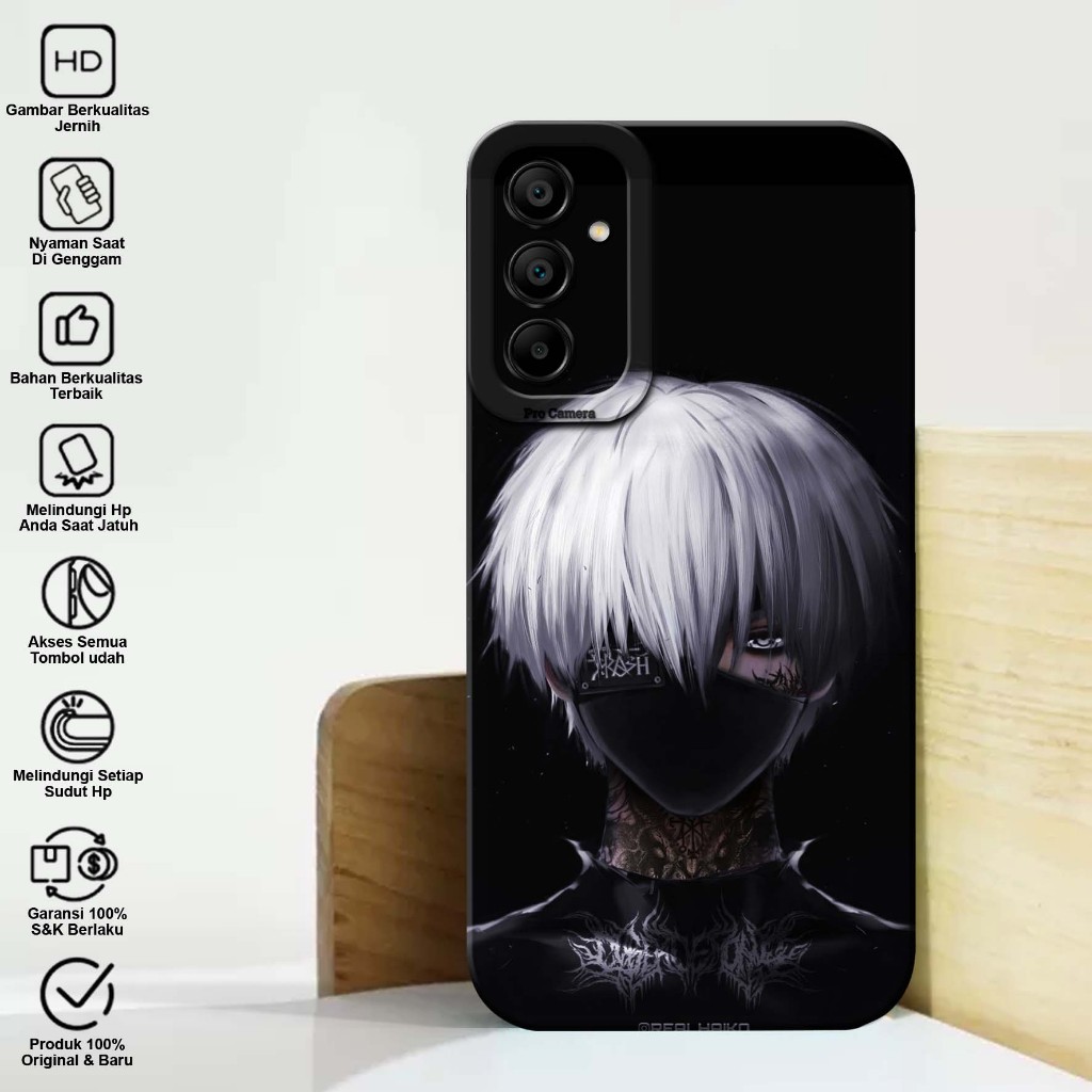 SOFTCASE SAMSUNG A15 Terbaru Motif (KANEKI) Case Samsung A15 - Case Hp - Casing Hp - Casing Samsung 