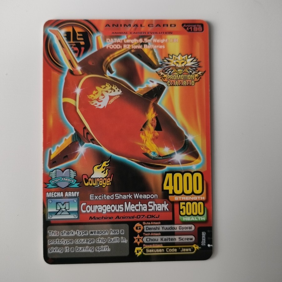Kartu Animal Kaiser COURAGEOUS MECHA SHARK (Promotion Card) ORI