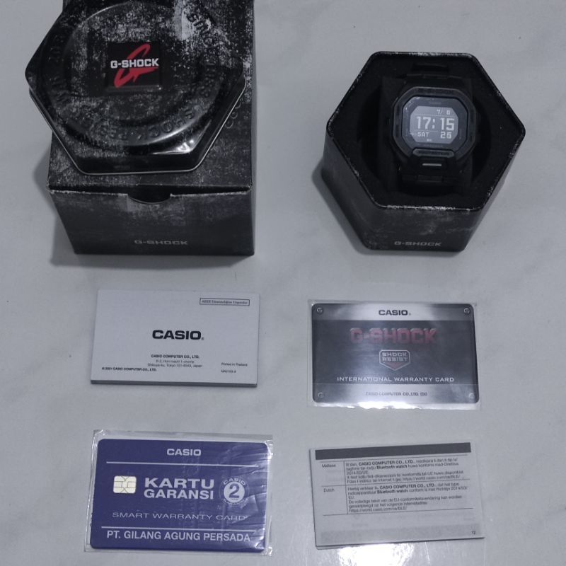 jam tangan casio G-Shock gshock gbd200 gbd-200 original fullset resmi bekas second pernah pakai