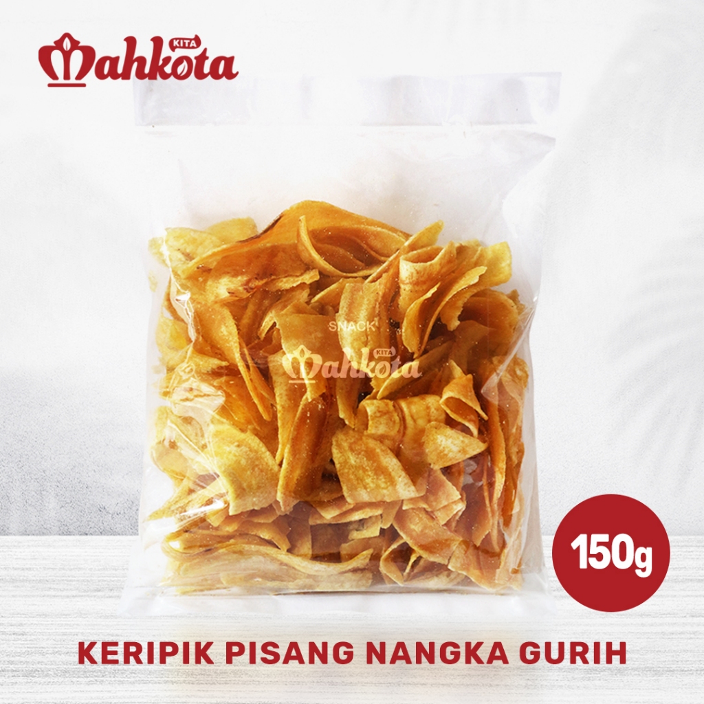 

(Snack Mahkota Kita) Keripik Pisang Asin Renyah Gurih