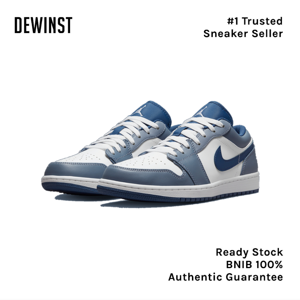 Air Jordan 1 Low Ashen Slate Blue Men BNIB RESMI ORIGINAL