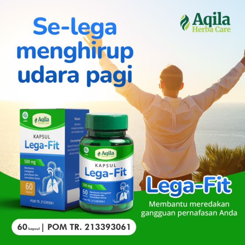 KAPSUL LEGA FIT AQILA 60C/OBAT BATUK/KAPSUL GURAH PERNAFASAN