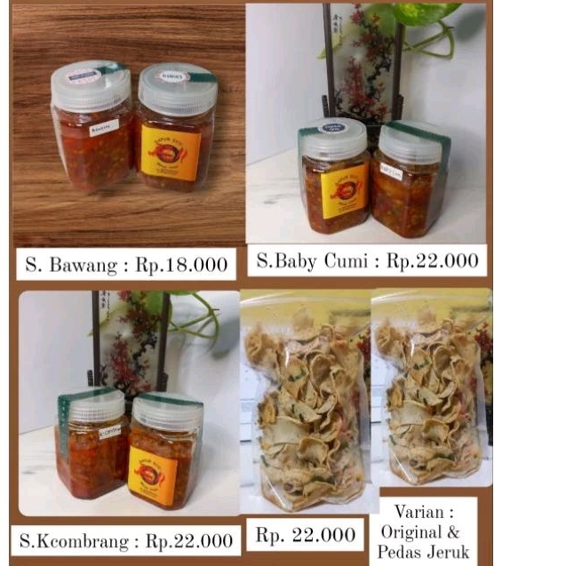 

Paket beli 6 all Varian Gratis 1 Sambel