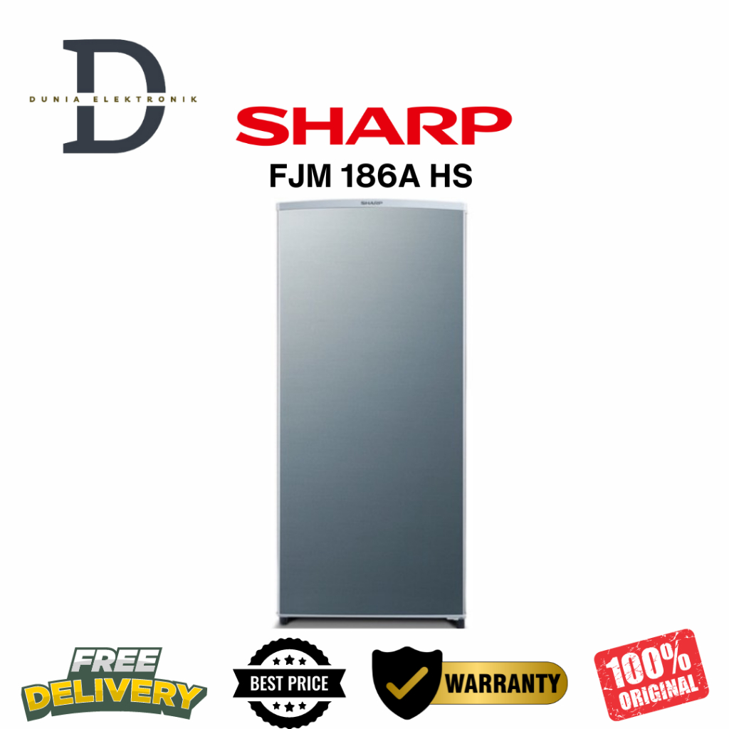 FREEZER SHARP 6 RAK - FJM 186 - GRATIS KIRIM