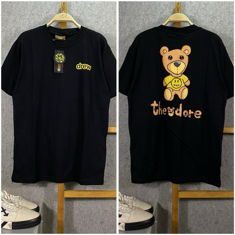 Kaos Pria wanita Unisex Drew Teddy Bear Streetwear Tee Premium 1:1 Original / Tshirt Drew Premium fu