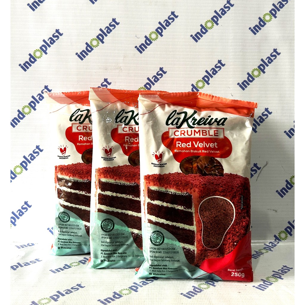 

la Kreiva Red Velvet / Remahan Biskuit Red Velvet 250 gram