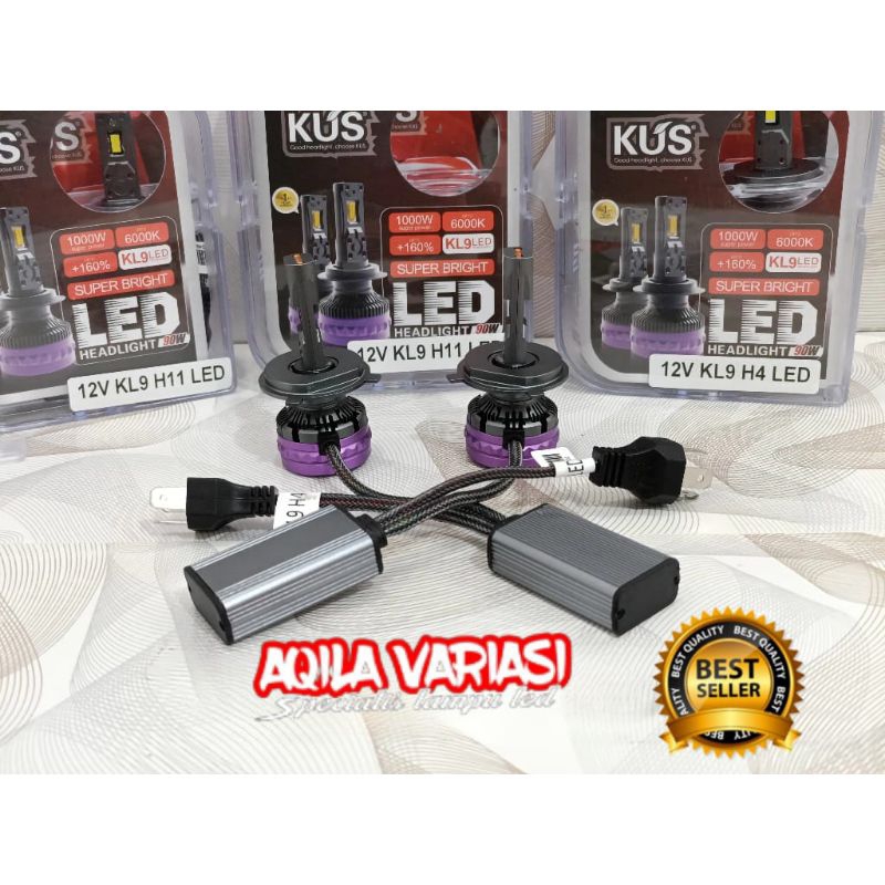 LAMPU UTAMA LED KUS H4 H7 H11 LED KUS HB3 HIR2 9005 9012 95 WAT X 2 190 WAT