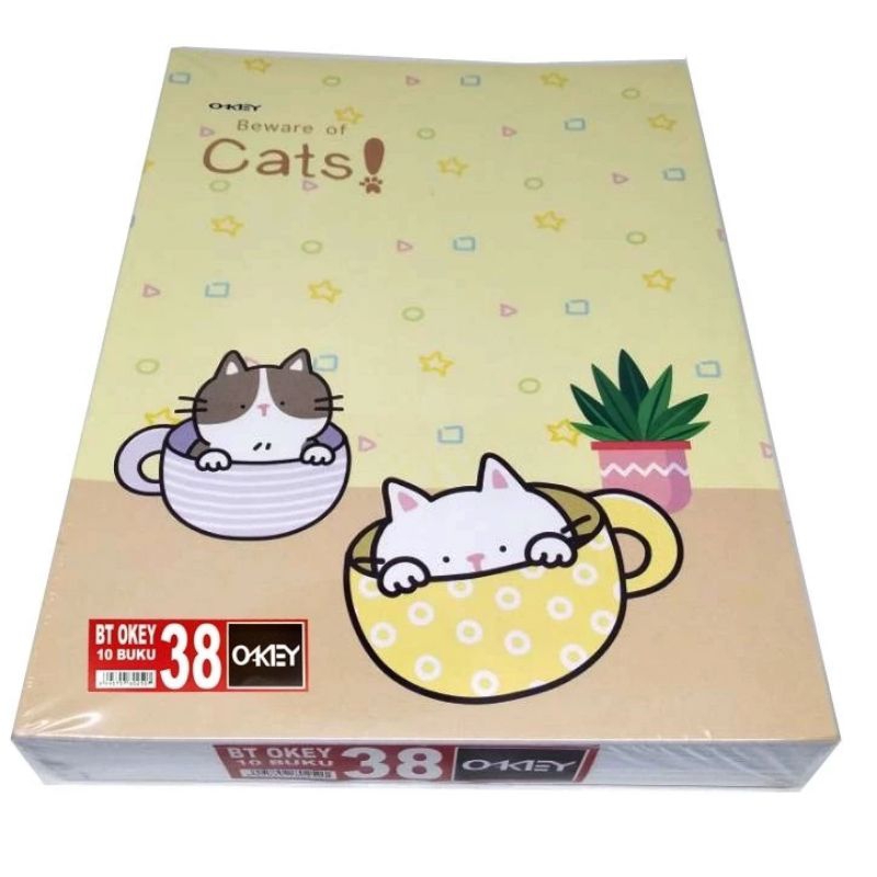 

Buku Tulis Okey 38 - Motif Random (1 Pak isi 10 Buku)