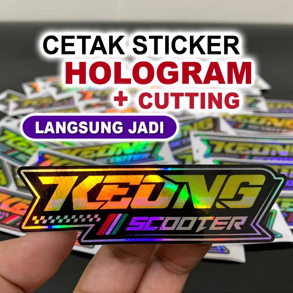 

Cetak Stiker Hologram Custom cutting sticker kilap warna sticker club stiker sound custom Gambar Anda